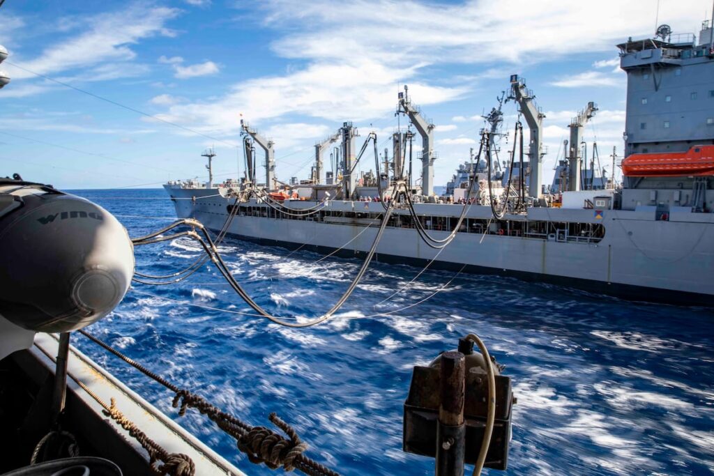 Military Sealift Command ship makes history with rare combat award