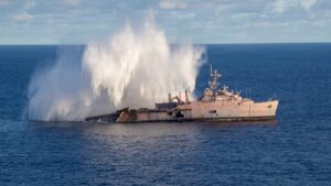 Japanese torpedo sends US ship to the ocean floor during Valiant Shield exercise