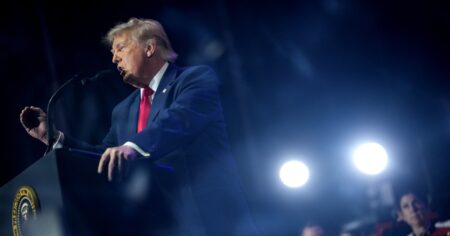 Trump kicks off the Great American State Fair after musical acts pulled out