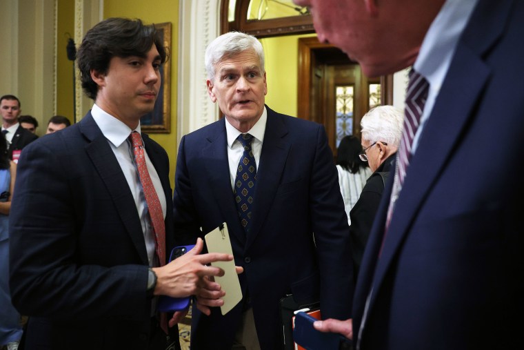 President Trump Meets With Republican Senators On Capitol Hill