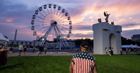 Trump’s Great American State Fair attendees say they haven’t noticed politics overshadowing the celebration