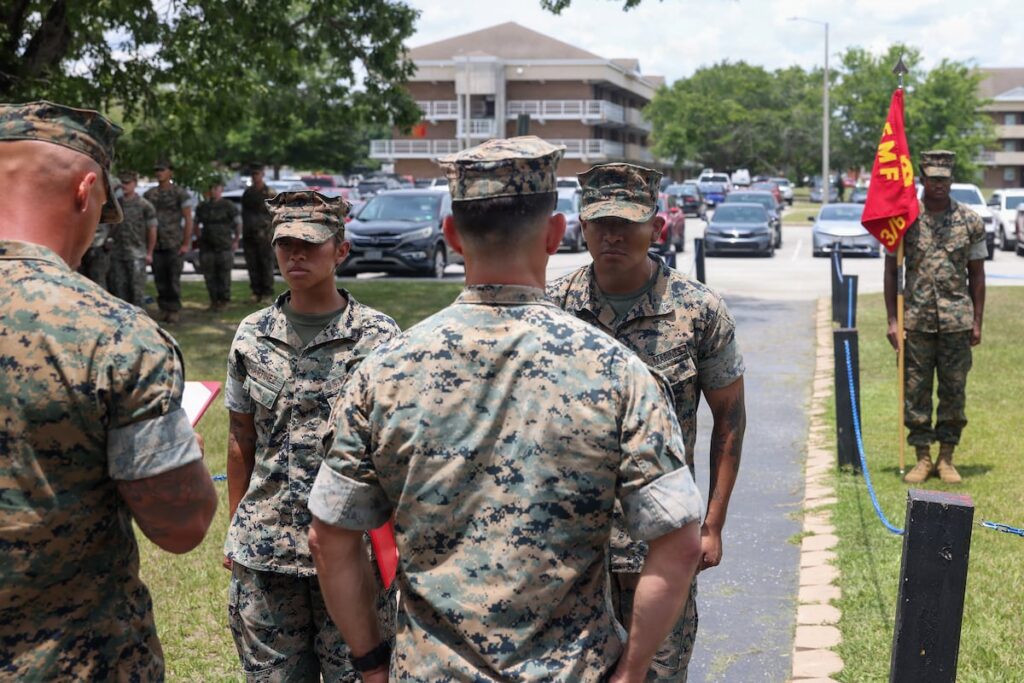 Marines recognized for response during North Carolina nightclub shooting