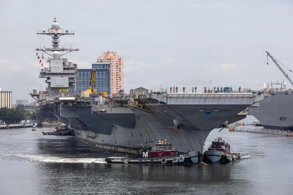 USS Gerald R. Ford to undergo maintenance after onboard fire and plumbing issues