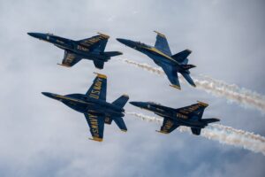 Navy initiates safety review after Blue Angels fly low over Florida beach Navy initiates safety review after Blue Angels fly low over Florida beach
