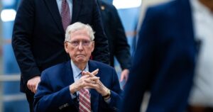 The Iran war and McConnell’s absence are complicating government funding talks