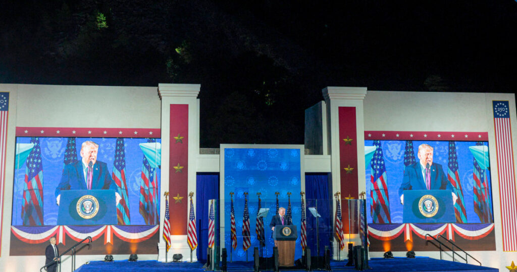 Trump warns of communist ‘threat’ and touts America’s strength at Mount Rushmore Trump warns of communist ‘threat’ and touts America’s strength at Mount Rushmore