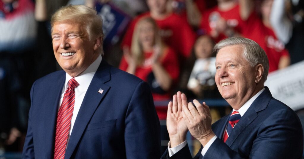 Trump says he spoke with Sen. Lindsey Graham hours before his death Trump says he spoke with Sen. Lindsey Graham hours before his death