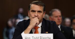 Todd Blanche faces questions over Epstein files at Senate hearing