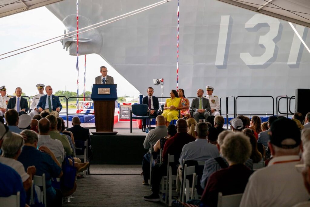 Navy christens Flight III Arleigh Burke-class destroyer after Korean War hero Navy christens Flight III Arleigh Burke-class destroyer after Korean War hero