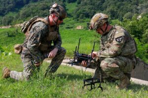 US soldiers, Marines test explosive drones in South Korea US soldiers, Marines test explosive drones in South Korea