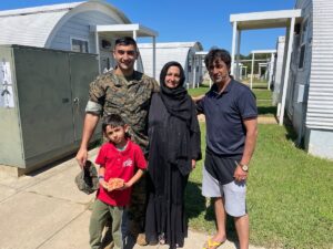 Hundreds of US military family members trapped at camp facing closure, group says