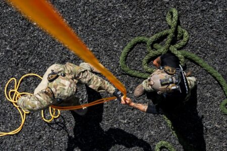 Air Force unit halts rappelling, ropes training after airman dies during public demonstration