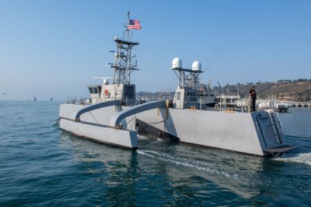 US Navy wants more visible role for drone boats as one deploys for the first time US Navy wants more visible role for drone boats as one deploys for the first time